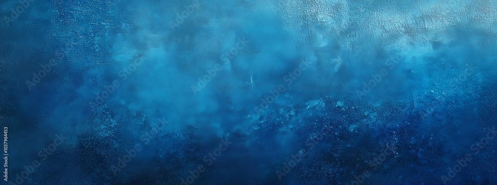Obraz premium A Dreamy Abstract Landscape in Shades of Blue and Depths of Ocean