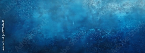 A Dreamy Abstract Landscape in Shades of Blue and Depths of Ocean