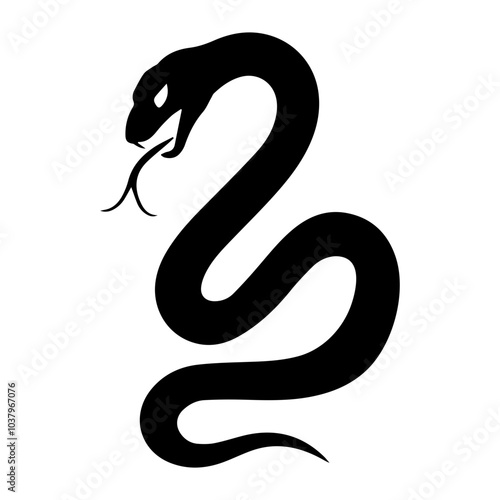 Wallpaper Mural snake tattoo icon silhouette vector symbol Torontodigital.ca