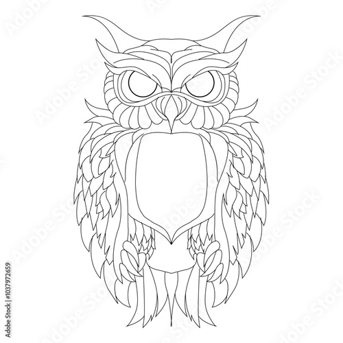 illustration line art or inking with satan devil theme