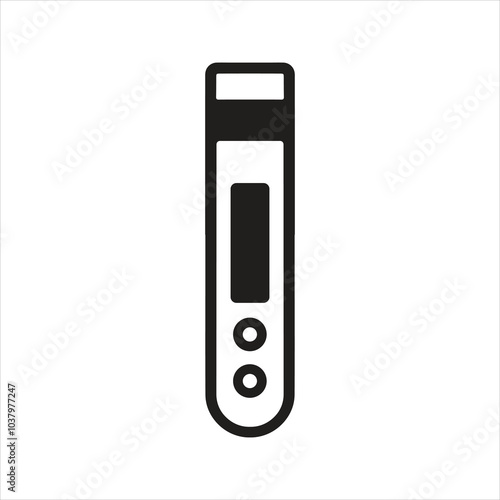 Rapid antigen test. Test strip icon