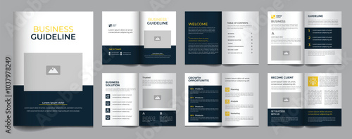 Business guidelines minimalist layout template