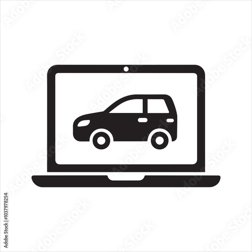 Car shopping icon. Buying a car icon