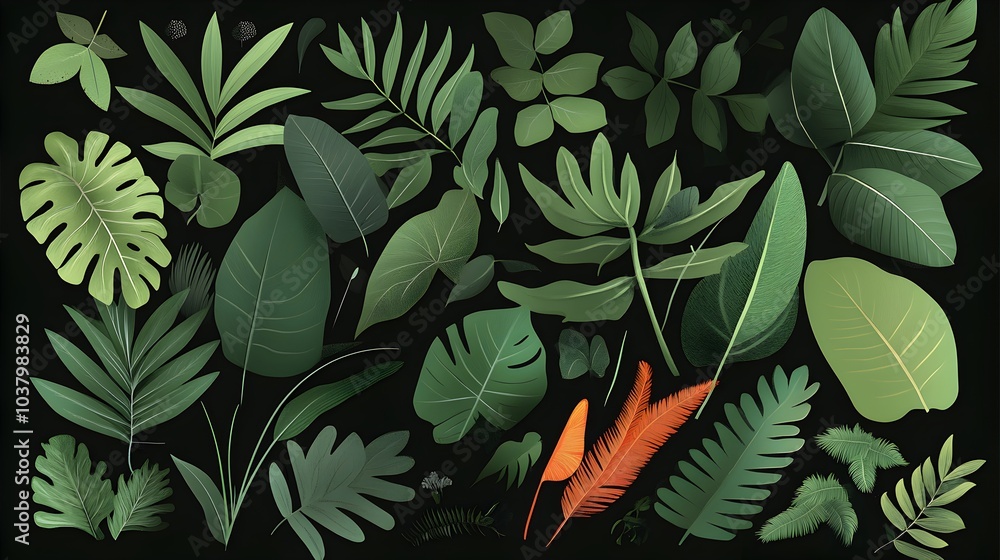 custom made wallpaper toronto digitalVibrant Tropical Foliage Providing Lush Botanical Backdrop