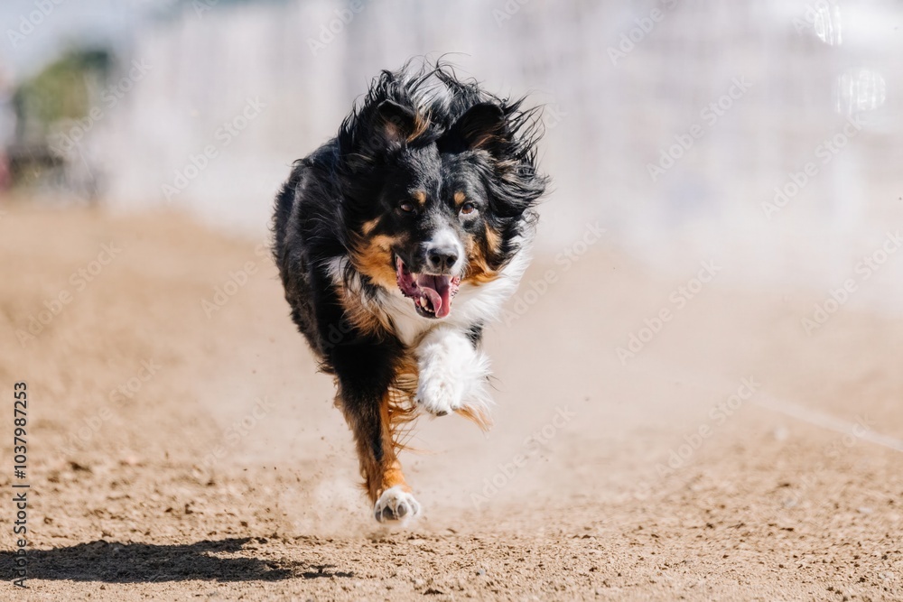 Australian Shepherd Aussie Running Lure Course Sprint Dog Sport Australian Shepherd Aussie Running Lure Course Sprint Dog Sport
