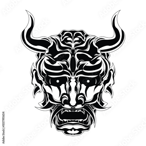 illustration mythical animal inking and line art