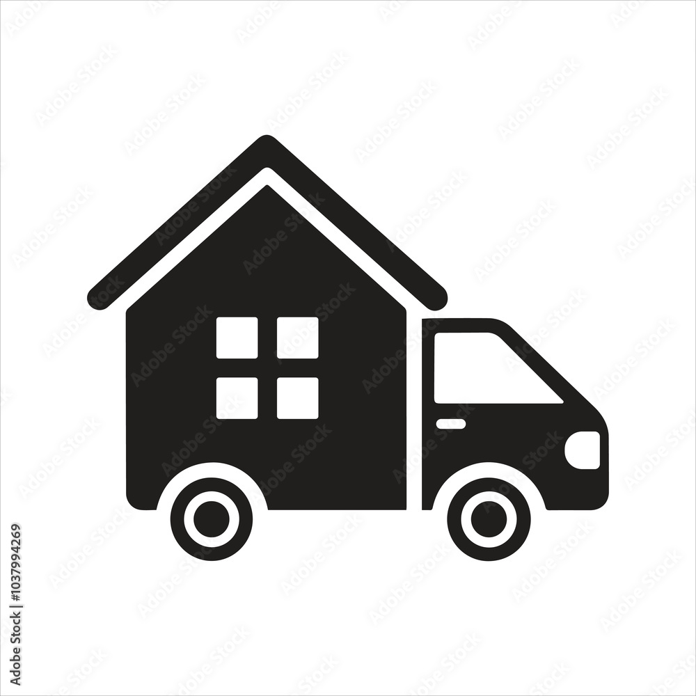 Home delivery icon. Delivery service. Order pickup icon Home delivery icon. Delivery service. Order pickup icon
