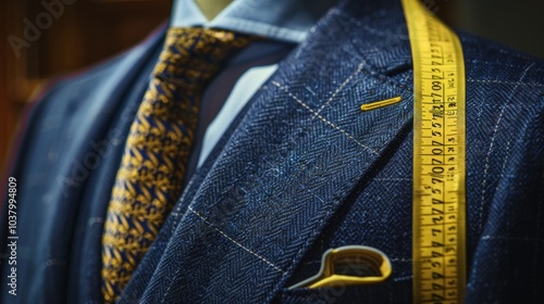Tailored Suit with Measuring Tape
