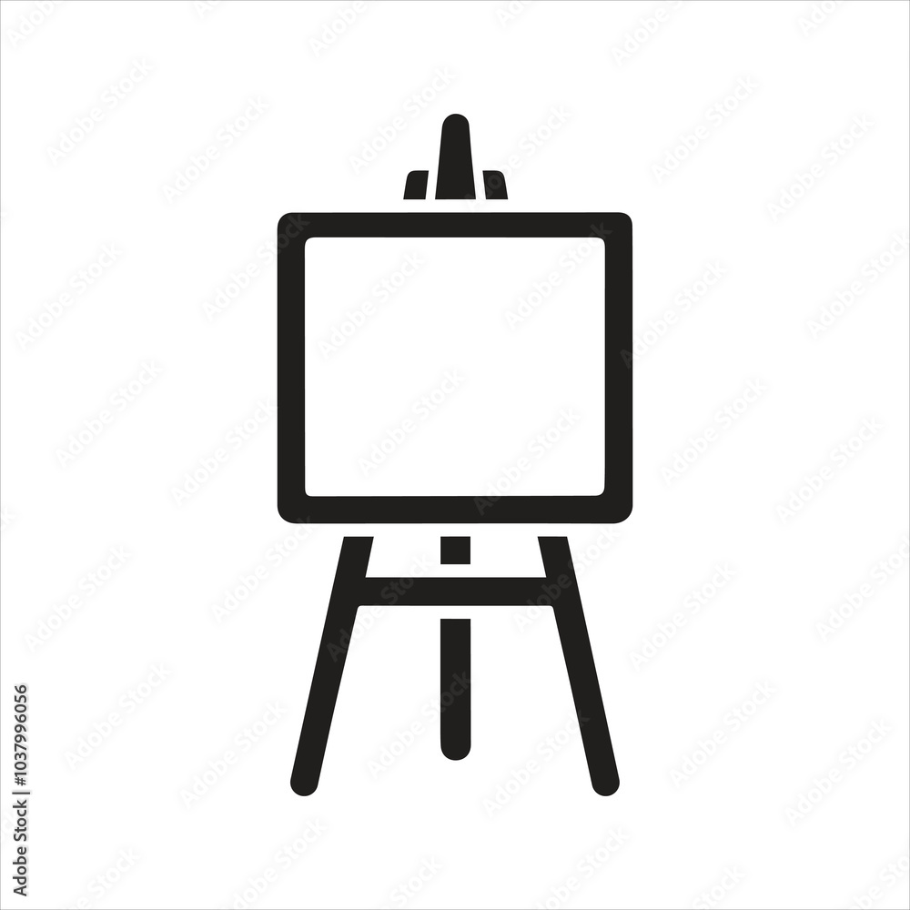 Easel icon. Art. Canvas icon Easel icon. Art. Canvas icon
