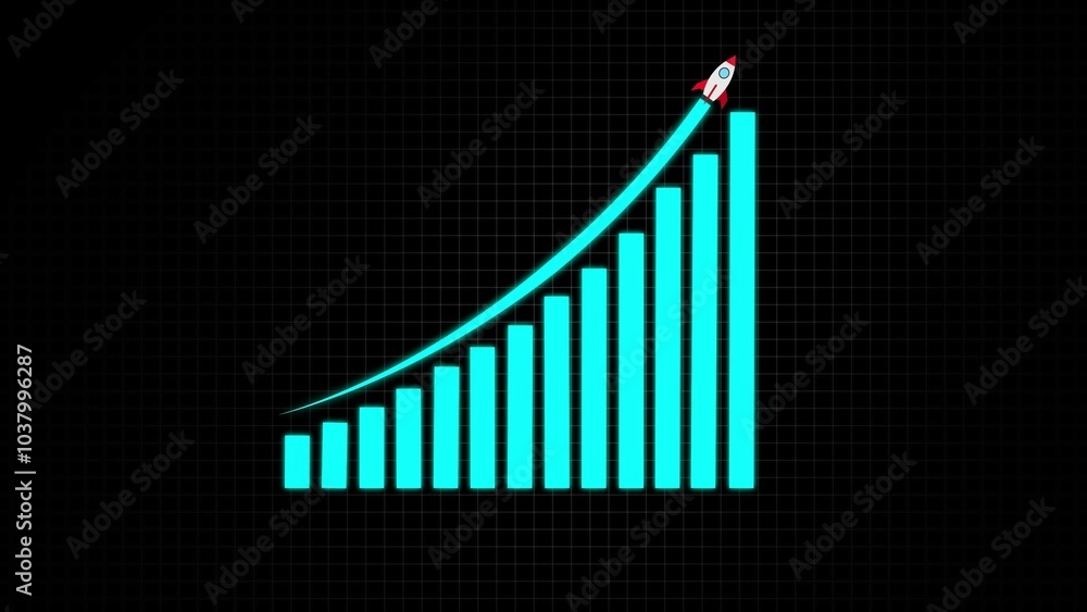 Arrow Rising On Graph With rocket Sale Symbols ,Growing graph icon with arrow symbol Business Financial Growing Income bars and Earnings chart. concept wealth stock investment up Arrow Rising On Graph With rocket Sale Symbols ,Growing graph icon with arrow symbol Business Financial Growing Income bars and Earnings chart. concept wealth stock investment up