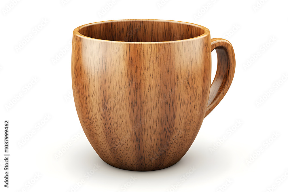 Wooden cup isolated on white background Wooden cup isolated on white background