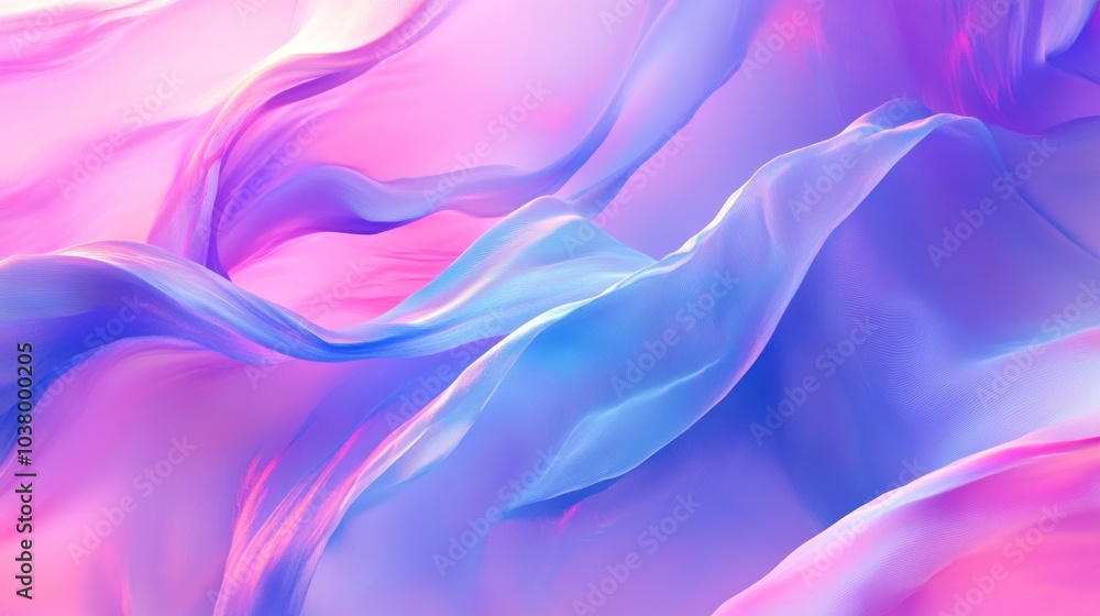 Dreamlike Abstract Flow with Pastel Hues of Pink and Blue Creating a Serene and Ethereal Atmosphere Dreamlike Abstract Flow with Pastel Hues of Pink and Blue Creating a Serene and Ethereal Atmosphere