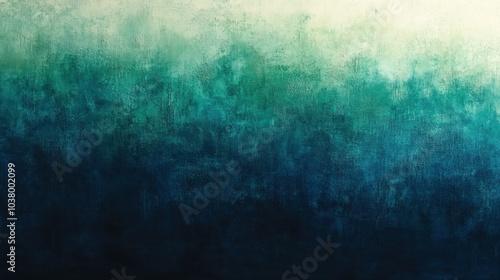 Abstract watercolor background in shades of blue and green, with a gradient effect from light to dark.