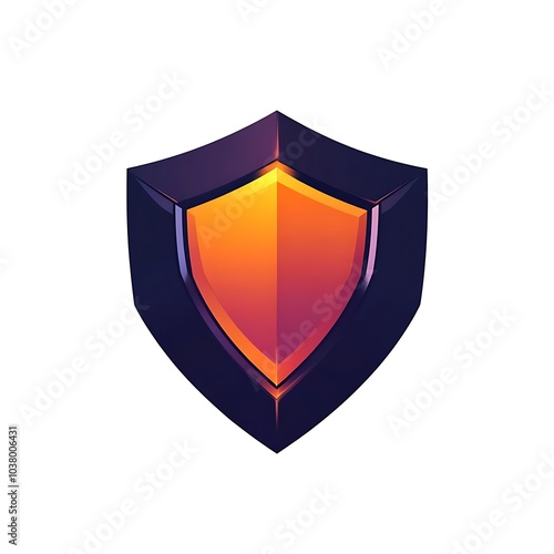 Free Download A stylized shield icon with a gradient color scheme, symbolizing protection and security. - GFXLoad