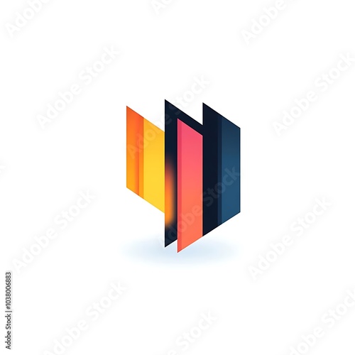 Free Download Abstract geometric design featuring layered shapes with gradients. - GFXLoad