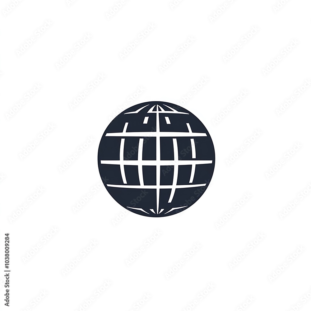 A simple globe icon representing global connectivity and navigation. A simple globe icon representing global connectivity and navigation.