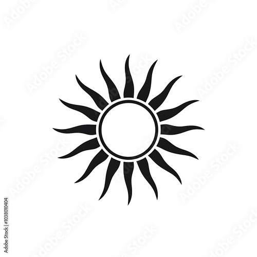 A stylized sun icon with wavy rays radiating from a central circle, representing warmth and light.