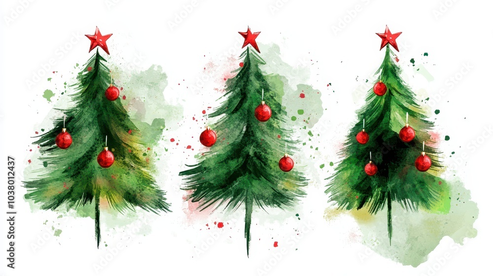 Collection of Christmas tree drawn with a brush on a white isolated background,greeting season and gift in christmas day,winter season,New Year decorations,fairy lights,copy space. Collection of Christmas tree drawn with a brush on a white isolated background,greeting season and gift in christmas day,winter season,New Year decorations,fairy lights,copy space.