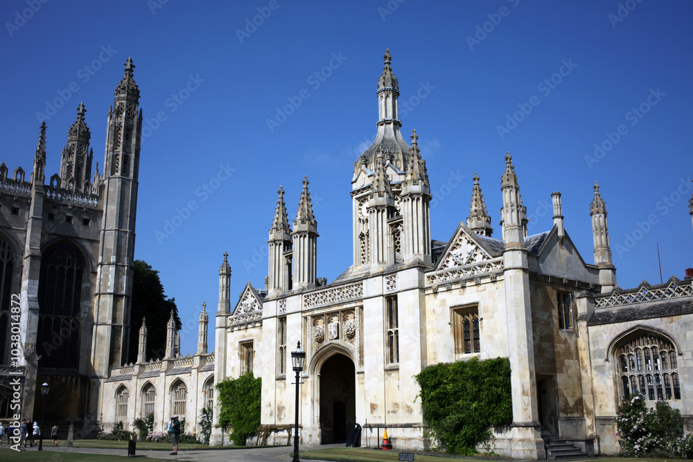 Fototapeta premium Grounds of the King's College of Our Lady and Saint Nicholas in Cambridge - University of Cambridge - Cambridge - Cambridgeshire - England - UK
