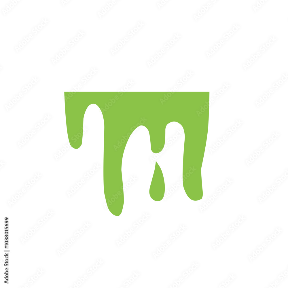 Obraz premium banner dripping green 