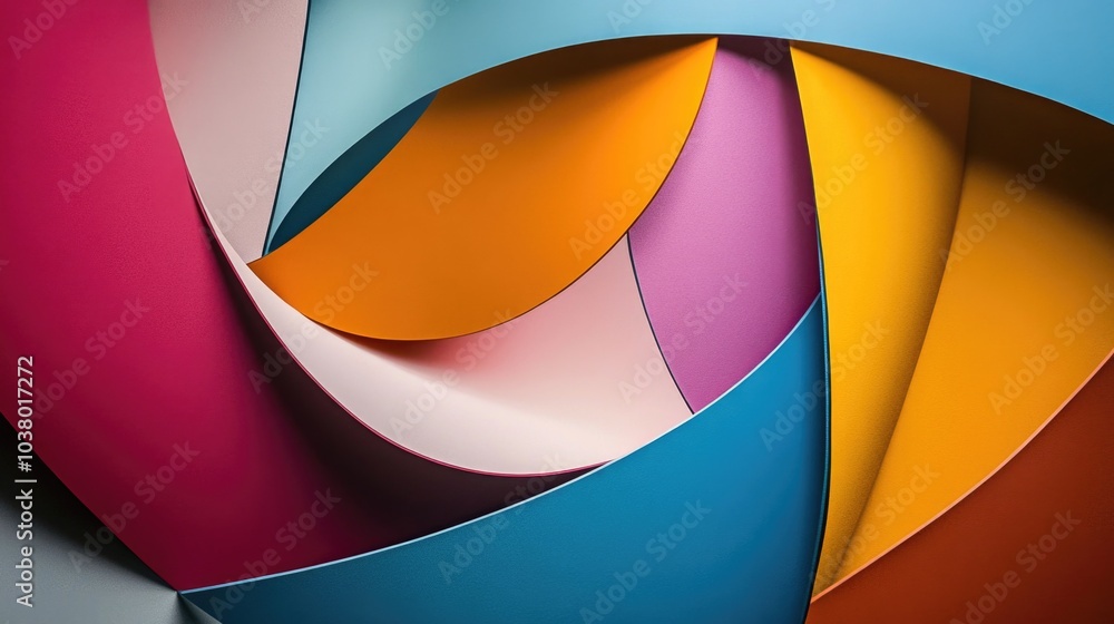 Colorful Spiral Design Close-Up Colorful Spiral Design Close-Up