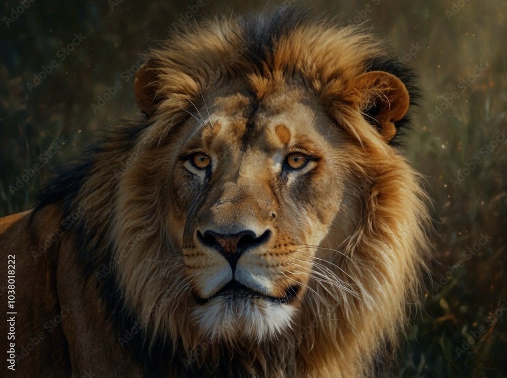 Fototapeta premium portrait of a lion