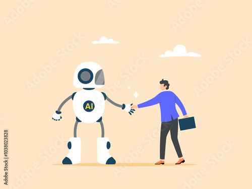 Human cooperate with machines or robot