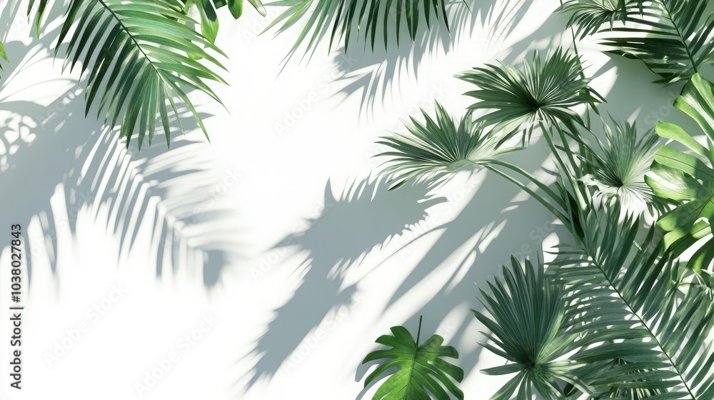 tropical leaves shadow overlay effect tropical leaves shadow overlay effect