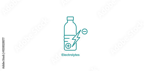 Electrolytes Icon for Hydration and Energy Balance