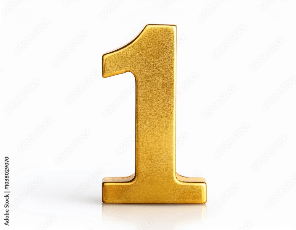 nimber one in gold, golden text one nimber one in gold, golden text one