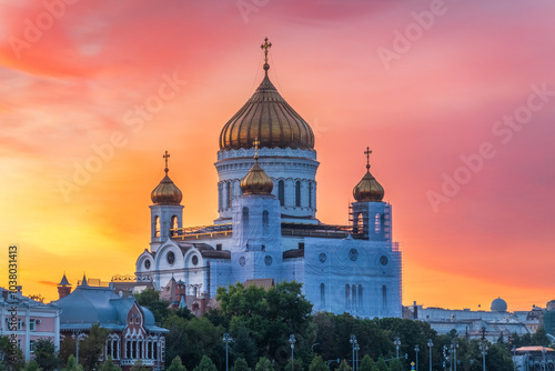 Cathedral of Christ the Saviour in Moscow, Russia