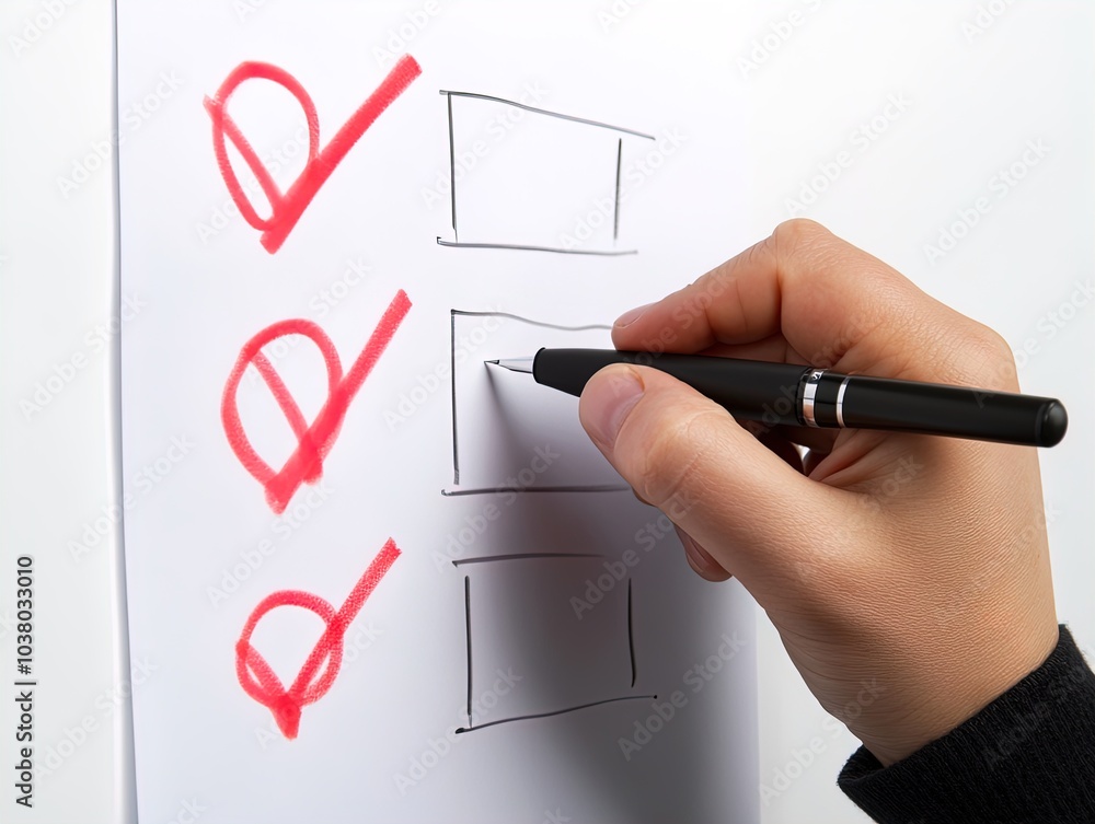 Elevate Your Office Space: Motivational Poster of a Business Professional Tackling Checklists with Precision Using a Black Pen on Crisp White Boards Elevate Your Office Space: Motivational Poster of a Business Professional Tackling Checklists with Precision Using a Black Pen on Crisp White Boards