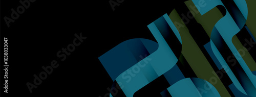 Lines, abstract letter style design background. Geometric vector Illustration For Wallpaper, Banner, Background, Card, Book Illustration, landing page