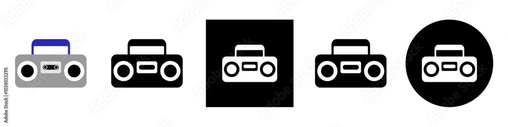 radio music vector pictogram sign icon symbol ui and ux design, glyphs and stroke line radio music vector pictogram sign icon symbol ui and ux design, glyphs and stroke line