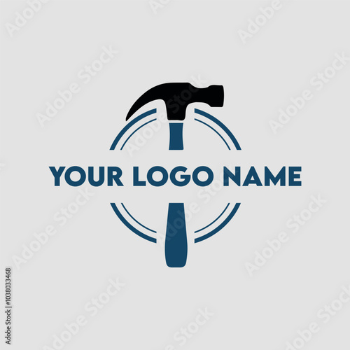 Hardware Shop Emblem Logo