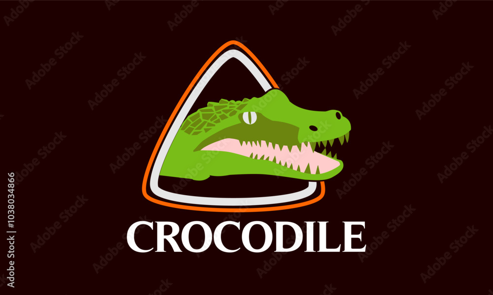 Naklejka premium crocodiles, crocodile logo, animal logo, crocodile design, jurassic, predator mascot, jaws