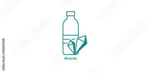 Minerals Icon Representing Essential Nutrients for Health