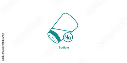 Sodium Icon Indicating Electrolyte Balance and Hydration