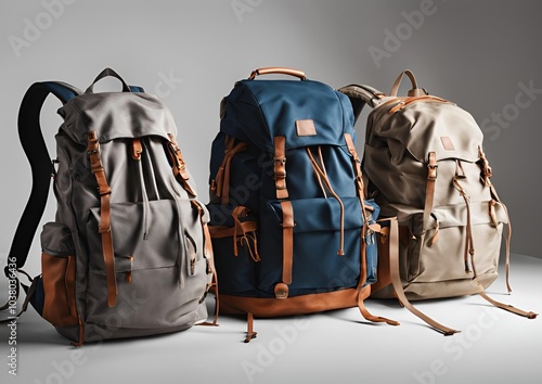 The backpack is on a white background.