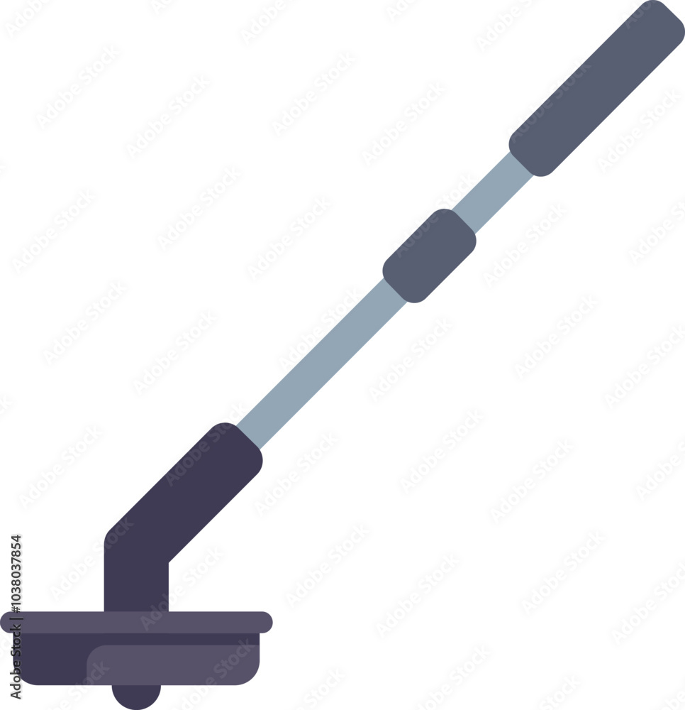 String trimmer cutting grass, trimming tool for lawn care landscaping gardening, isolated on white background String trimmer cutting grass, trimming tool for lawn care landscaping gardening, isolated on white background