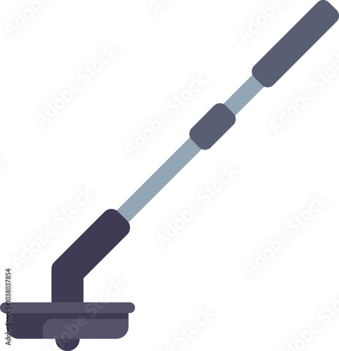 String trimmer cutting grass, trimming tool for lawn care landscaping gardening, isolated on white background