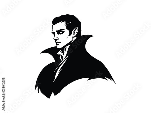 Vampire Silhouette Designs: Spooky Halloween Characters for Horror and Gothic Art
