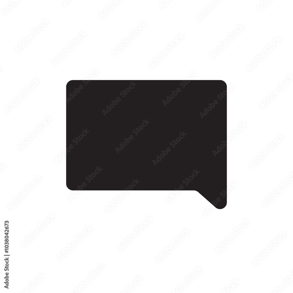 Bubble speech chat icon isolated on white. Vector Bubble speech chat icon isolated on white. Vector