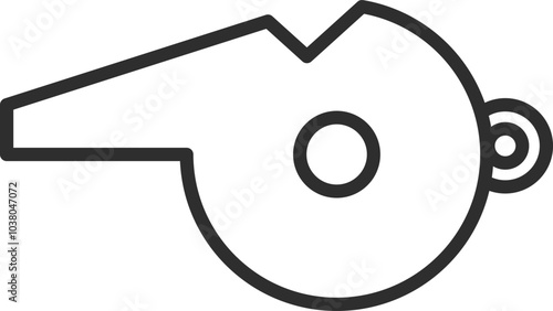 線画駅関連の単品アイコン　笛