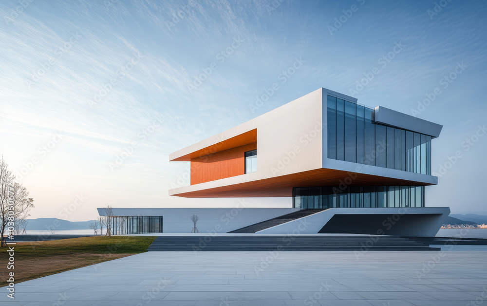 Minimalist modern art building space structure Minimalist modern art building space structure
