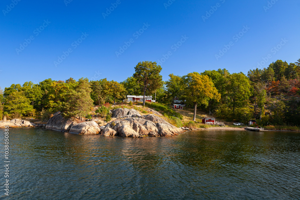 Archipelago island, Stockholm archipelago, Stockholm, Sweden, Scandinavia, Europe