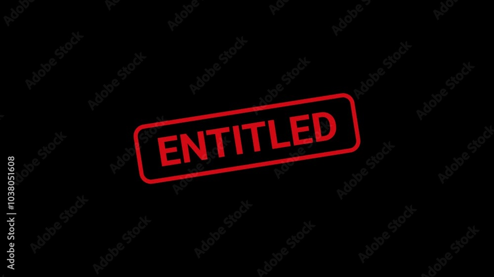 Entitled Text Stamp animation Entitled Text Stamp animation