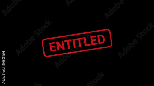 Entitled Text Stamp animation