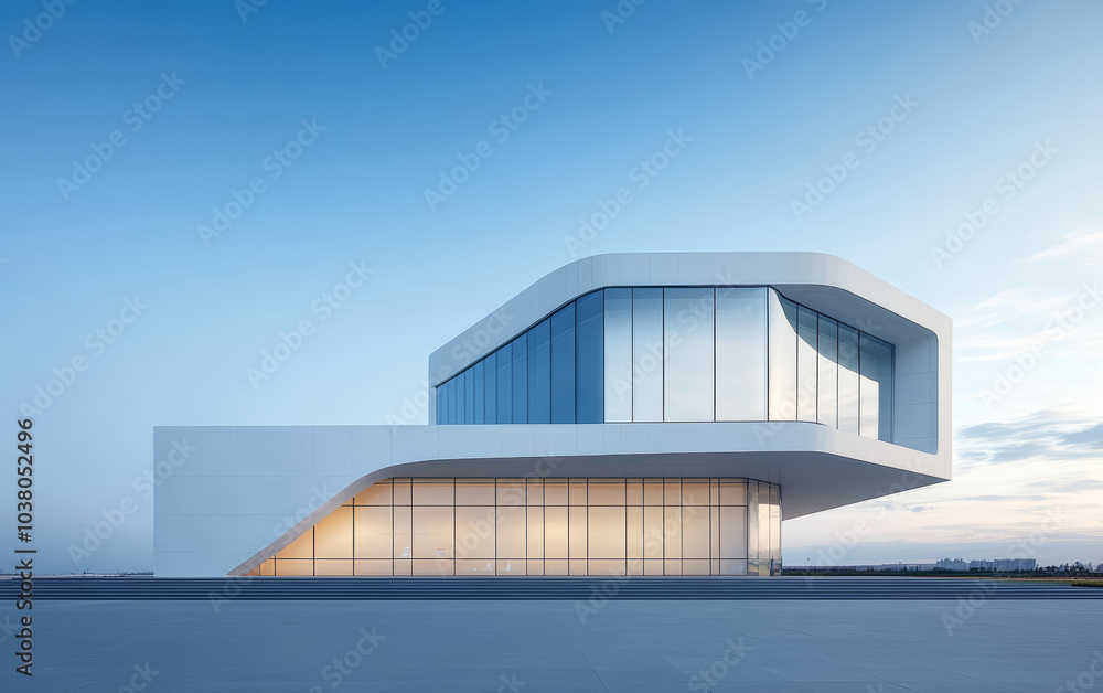 Minimalist modern architecture and spatial structure Minimalist modern architecture and spatial structure