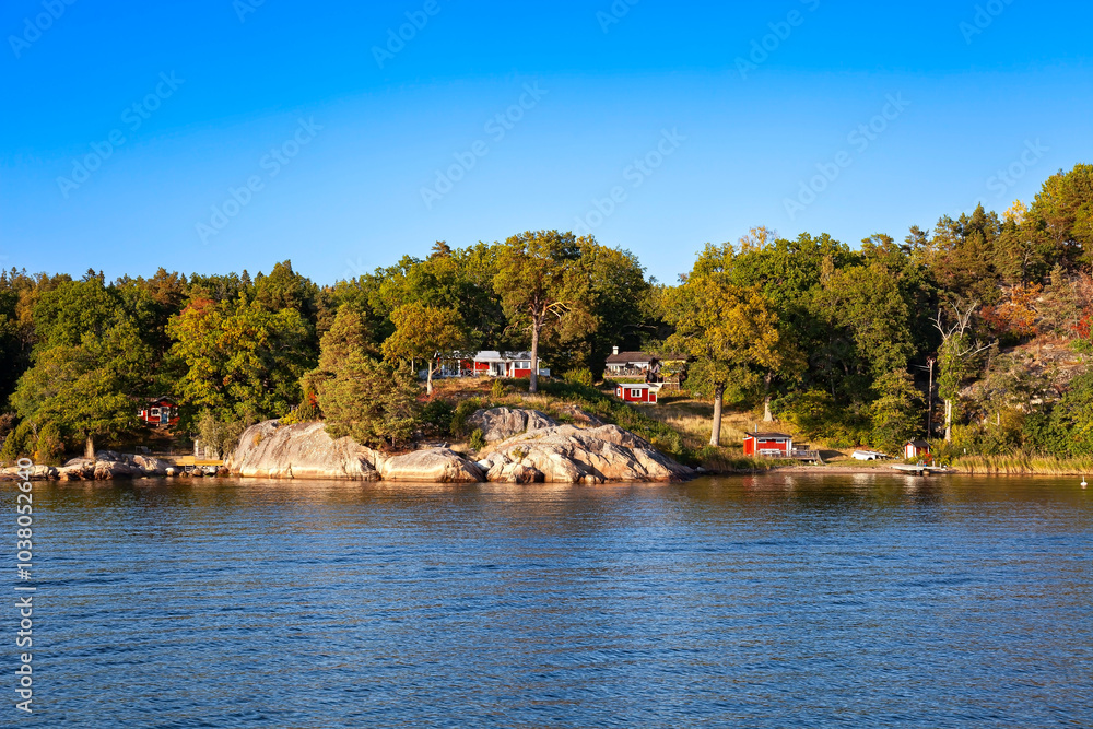 Archipelago island, Stockholm archipelago, Stockholm, Sweden, Scandinavia, Europe